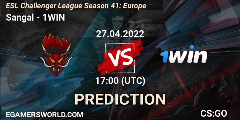 Sangal vs 1WIN: Match Prediction. 27.04.2022 at 17:00, Counter-Strike (CS2), ESL Challenger League Season 41: Europe