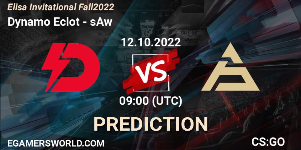 Dynamo Eclot vs sAw: Match Prediction. 12.10.2022 at 09:00, Counter-Strike (CS2), Elisa Invitational Fall 2022