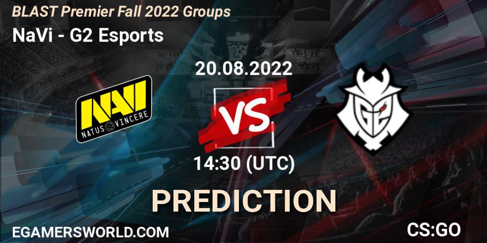 NaVi vs G2 Esports: Match Prediction. 20.08.2022 at 15:00, Counter-Strike (CS2), BLAST Premier Fall 2022 Groups