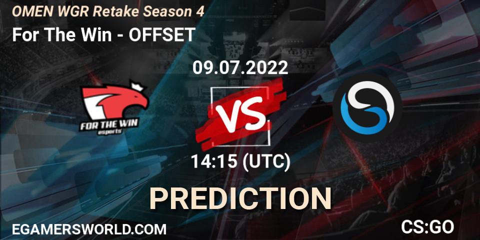 For The Win vs OFFSET: Match Prediction. 09.07.22, CS2 (CS:GO), Circuito Retake Season 4