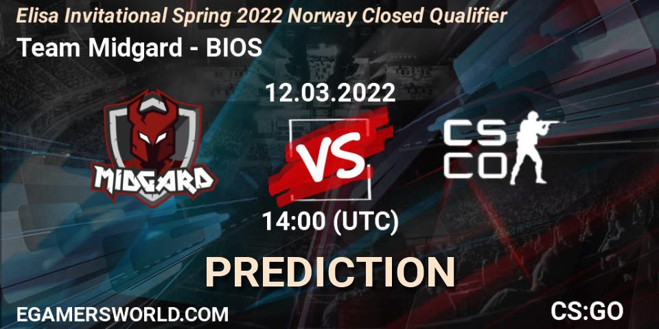 Team Midgard vs BIOS: Match Prediction. 12.03.2022 at 14:00, Counter-Strike (CS2), Elisa Invitational Spring 2022 Norway Closed Qualifier