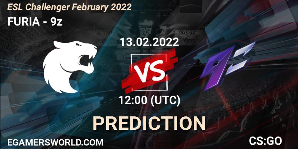 FURIA vs 9z: Match Prediction. 13.02.2022 at 12:00, Counter-Strike (CS2), ESL Challenger February 2022