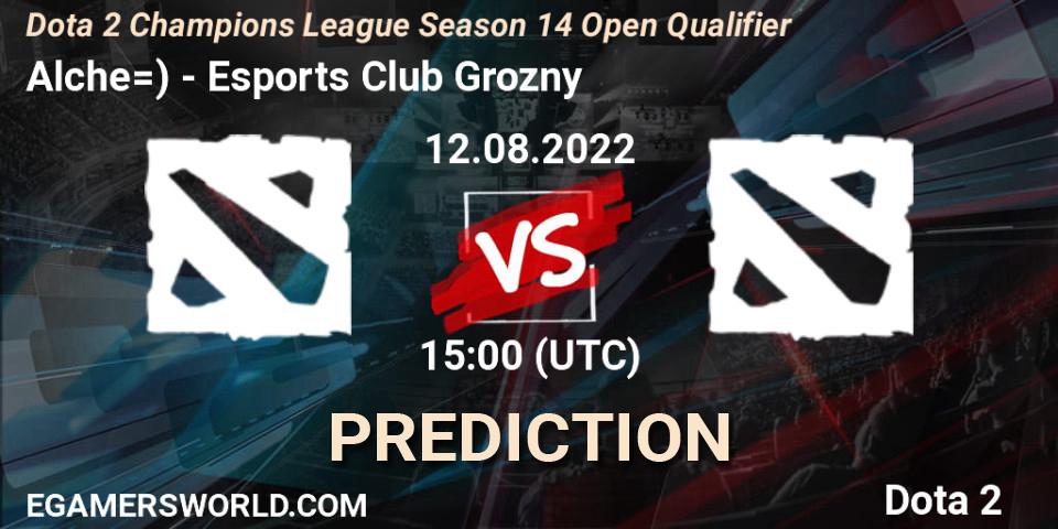 Alche=) vs Esports Club Grozny: Match Prediction. 12.08.2022 at 15:00, Dota 2, Dota 2 Champions League Season 14 Open Qualifier