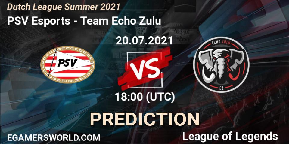 PSV Esports vs Team Echo Zulu: Match Prediction. 22.06.2021 at 18:00, LoL, Dutch League Summer 2021