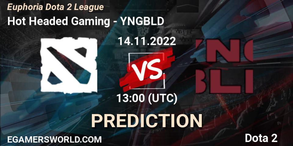 Hot Headed Gaming vs YNGBLD: Match Prediction. 14.11.2022 at 13:11, Dota 2, Euphoria Dota 2 League