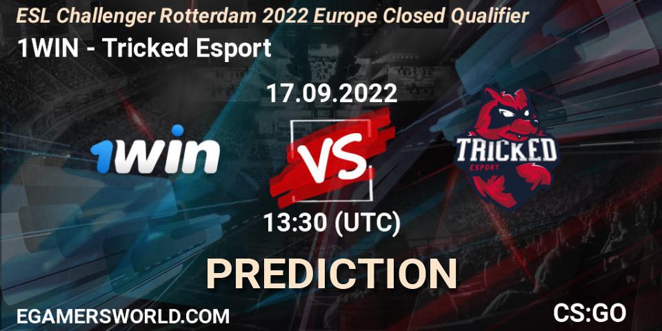 1WIN vs Tricked Esport: Match Prediction. 17.09.2022 at 13:30, Counter-Strike (CS2), ESL Challenger Rotterdam 2022 Europe Closed Qualifier
