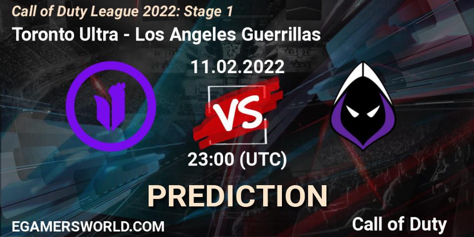 Toronto Ultra vs Los Angeles Guerrillas: Match Prediction. 11.02.22, Call of Duty, Call of Duty League 2022: Stage 1