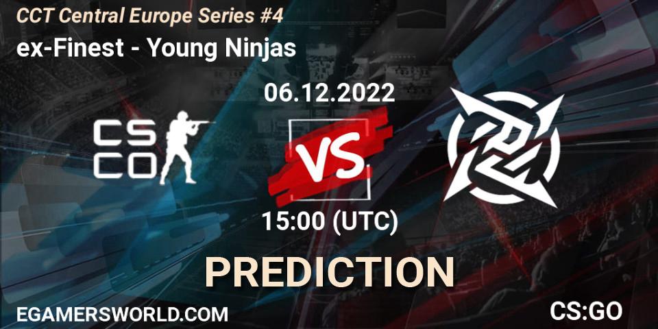 ex-Finest vs Young Ninjas: Match Prediction. 06.12.22, CS2 (CS:GO), CCT Central Europe Series #4