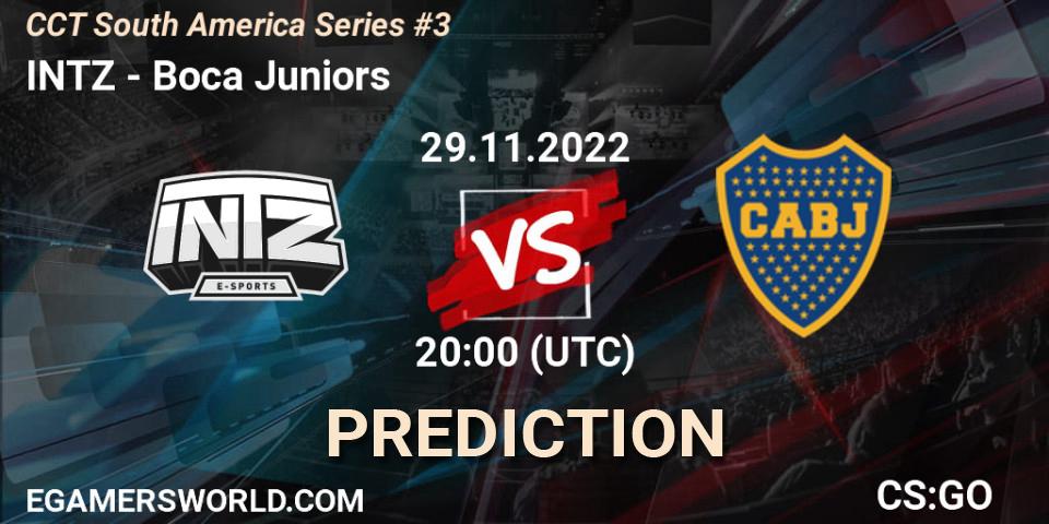 INTZ vs Boca Juniors: Match Prediction. 29.11.22, CS2 (CS:GO), CCT South America Series #3