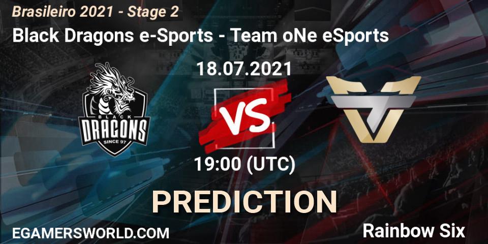 Black Dragons e-Sports vs Team oNe eSports: Match Prediction. 18.07.2021 at 19:00, Rainbow Six, Brasileirão 2021 - Stage 2