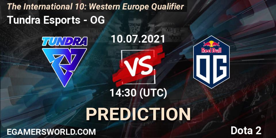Tundra Esports vs OG: Match Prediction. 10.07.2021 at 15:00, Dota 2, The International 10: Western Europe Qualifier