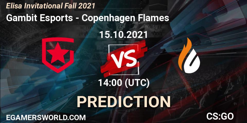 Gambit Esports vs Copenhagen Flames: Match Prediction. 15.10.2021 at 14:00, Counter-Strike (CS2), Elisa Invitational Fall 2021