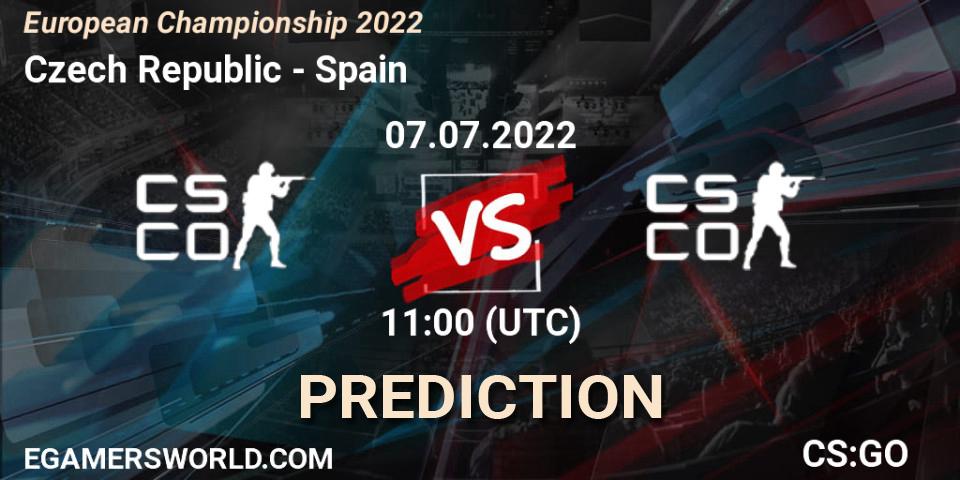 Czech Republic vs Spain: Match Prediction. 07.07.2022 at 11:20, Counter-Strike (CS2), European Championship 2022