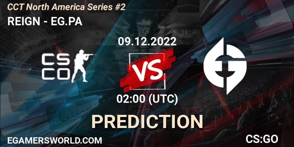 REIGN vs EG.PA: Match Prediction. 09.12.22, CS2 (CS:GO), CCT North America Series #2