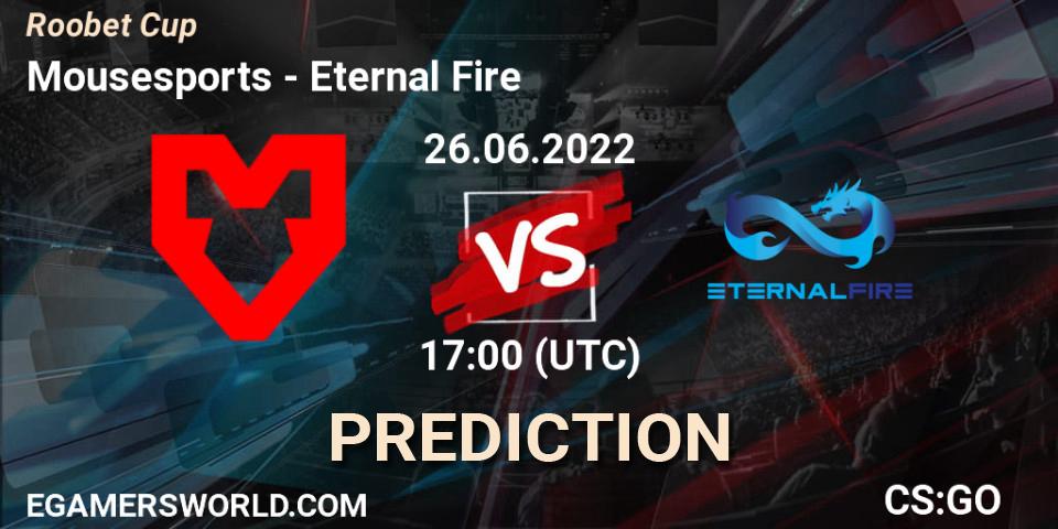 Mousesports vs Eternal Fire: Match Prediction. 26.06.22, CS2 (CS:GO), Roobet Cup
