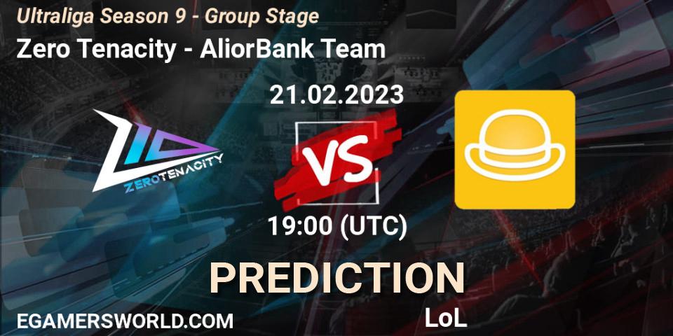 Zero Tenacity vs AliorBank Team: Match Prediction. 22.02.23, LoL, Ultraliga Season 9 - Group Stage