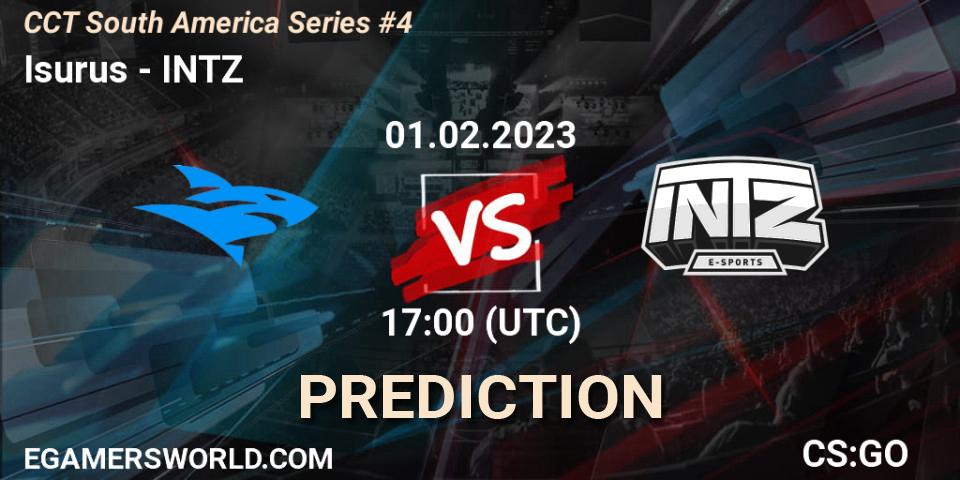 Isurus vs INTZ: Match Prediction. 01.02.23, CS2 (CS:GO), CCT South America Series #4