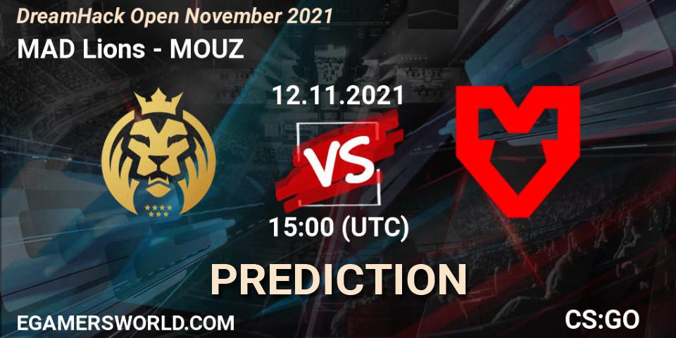MAD Lions vs MOUZ: Match Prediction. 12.11.2021 at 15:00, Counter-Strike (CS2), DreamHack Open November 2021