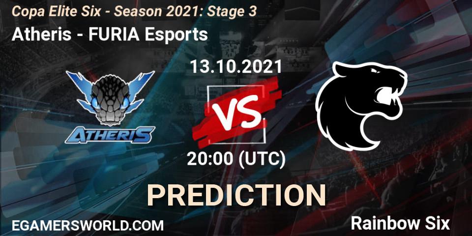 Atheris vs FURIA Esports: Match Prediction. 13.10.2021 at 20:00, Rainbow Six, Copa Elite Six - Season 2021: Stage 3