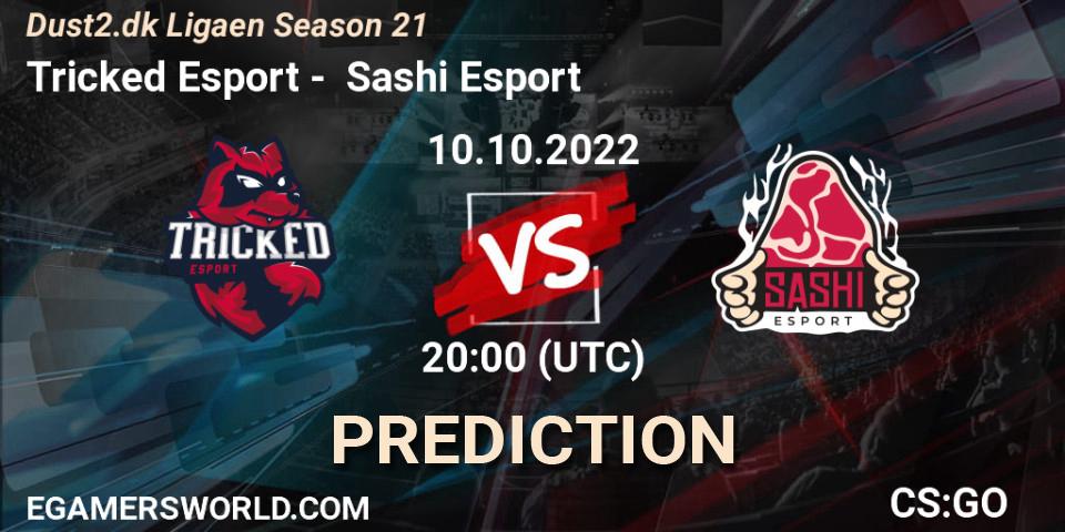 Tricked Esport vs Sashi Esport: Match Prediction. 10.10.2022 at 20:00, Counter-Strike (CS2), Dust2.dk Ligaen Season 21