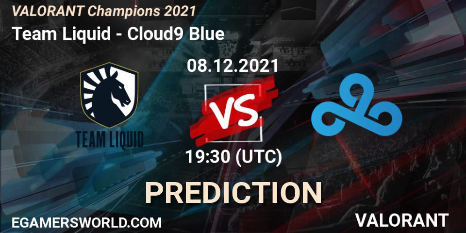 Team Liquid vs Cloud9 Blue: Match Prediction. 08.12.21, VALORANT, VALORANT Champions 2021