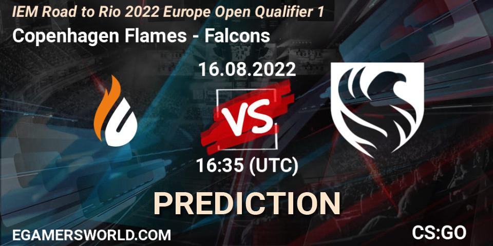 Copenhagen Flames vs Falcons: Match Prediction. 16.08.2022 at 16:35, Counter-Strike (CS2), IEM Road to Rio 2022 Europe Open Qualifier 1