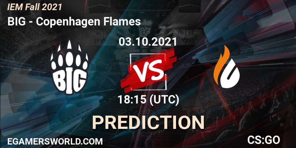 BIG vs Copenhagen Flames: Match Prediction. 03.10.2021 at 17:35, Counter-Strike (CS2), IEM Fall 2021: Europe RMR