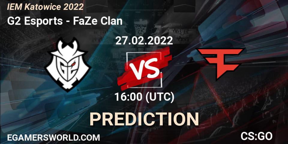 G2 Esports vs FaZe Clan: Match Prediction. 27.02.22, CS2 (CS:GO), IEM Katowice 2022