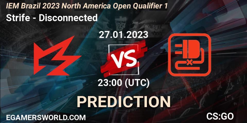 Strife vs Disconnected: Match Prediction. 27.01.23, CS2 (CS:GO), IEM Brazil Rio 2023 North America Open Qualifier 1