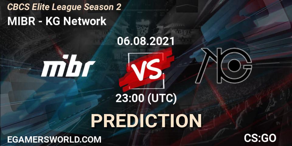MIBR vs KG Network: Match Prediction. 06.08.2021 at 22:35, Counter-Strike (CS2), CBCS Elite League Season 2