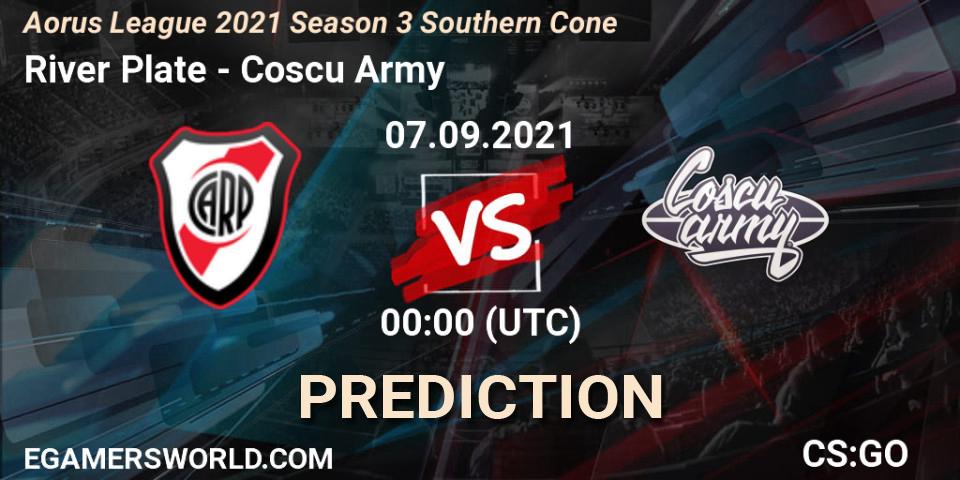 River Plate vs Coscu Army: Match Prediction. 07.09.2021 at 00:00, Counter-Strike (CS2), Aorus League 2021 Season 3 Southern Cone