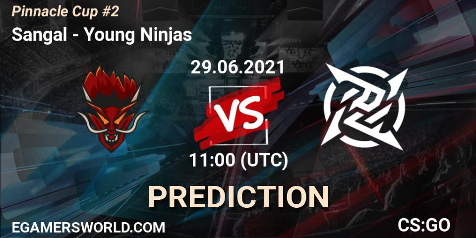 Sangal vs Young Ninjas: Match Prediction. 29.06.2021 at 11:00, Counter-Strike (CS2), Pinnacle Cup #2