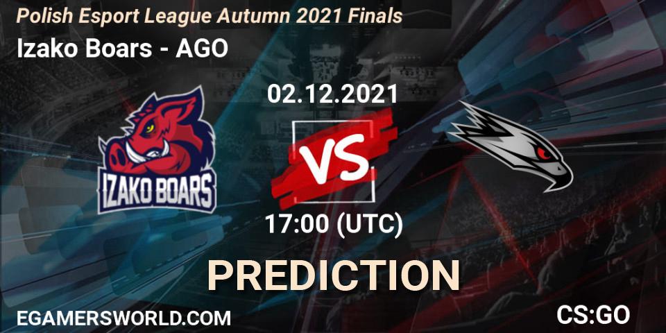 Izako Boars vs AGO: Match Prediction. 02.12.21, CS2 (CS:GO), Polska Liga Esportowa Autumn 2021: Dywizja Mistrzowska
