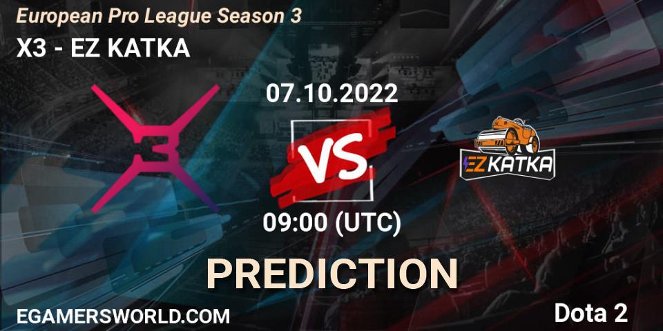 X3 vs Monaspa: Match Prediction. 07.10.22, Dota 2, European Pro League Season 3 