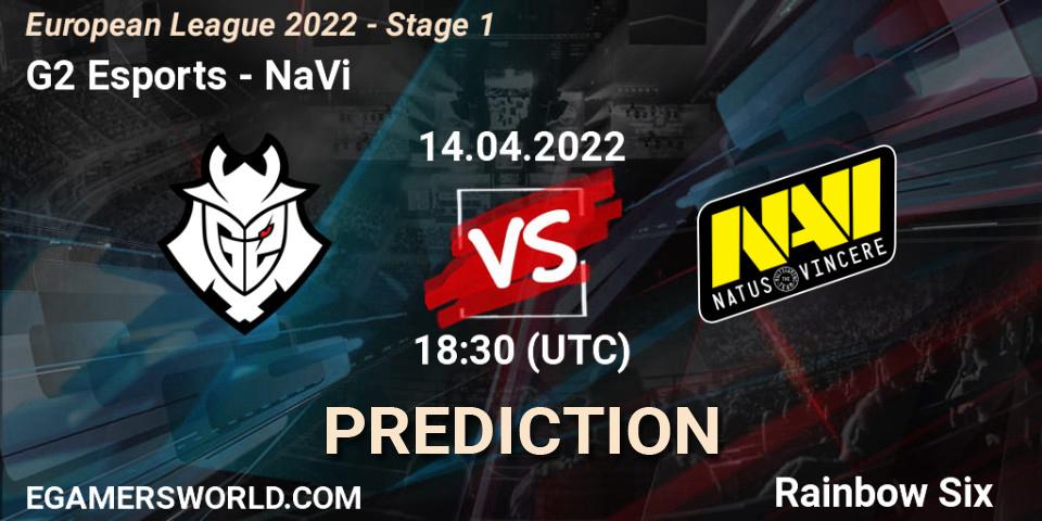 G2 Esports vs NaVi: Match Prediction. 14.04.2022 at 21:00, Rainbow Six, European League 2022 - Stage 1