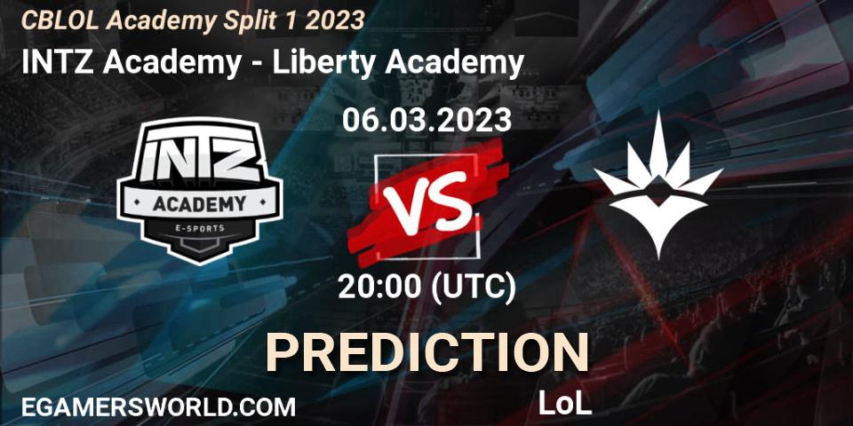 INTZ Academy vs Liberty Academy: Match Prediction. 06.03.2023 at 20:00, LoL, CBLOL Academy Split 1 2023