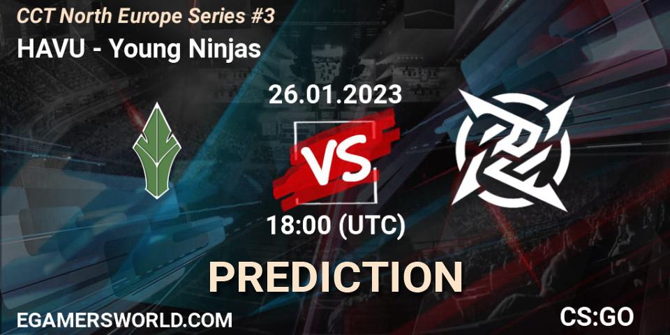 HAVU vs Young Ninjas: Match Prediction. 26.01.23, CS2 (CS:GO), CCT North Europe Series #3