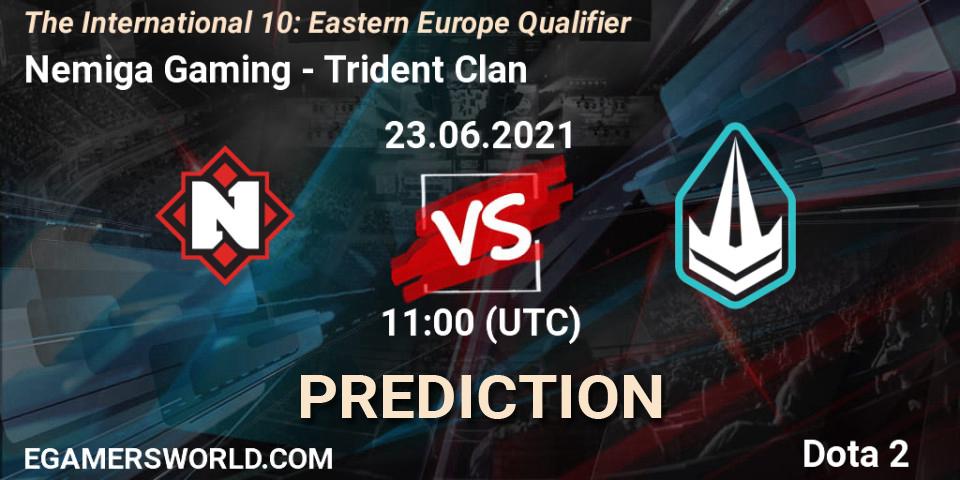 Nemiga Gaming vs Trident Clan: Match Prediction. 23.06.2021 at 10:21, Dota 2, The International 10: Eastern Europe Qualifier