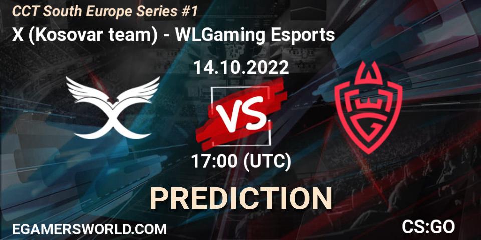 X (Kosovar team) vs WLGaming Esports: Match Prediction. 14.10.22, CS2 (CS:GO), CCT South Europe Series #1