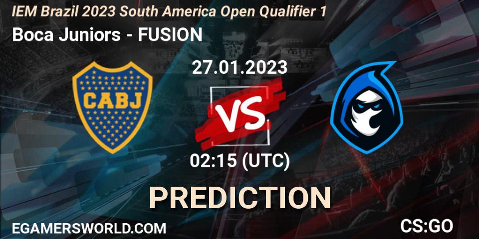 Boca Juniors vs FUSION: Match Prediction. 27.01.23, CS2 (CS:GO), IEM Brazil Rio 2023 South America Open Qualifier 1