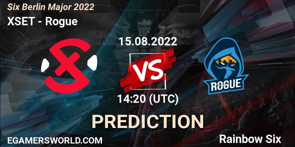 XSET vs Rogue: Match Prediction. 15.08.2022 at 16:35, Rainbow Six, Six Berlin Major 2022