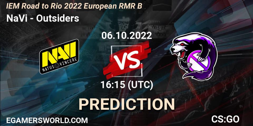NaVi vs Outsiders: Match Prediction. 06.10.22, CS2 (CS:GO), IEM Road to Rio 2022 European RMR B