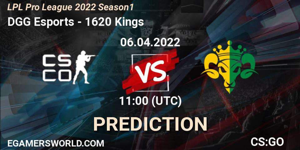DGG Esports vs 1620 Kings: Match Prediction. 06.04.2022 at 11:00, Counter-Strike (CS2), LPL Pro League 2022 Season 1