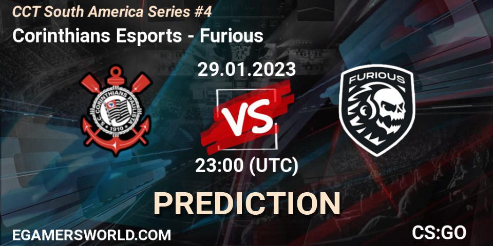 Corinthians Esports vs Furious: Match Prediction. 29.01.2023 at 23:50, Counter-Strike (CS2), CCT South America Series #4