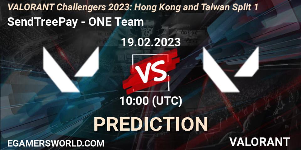 SendTreePay vs ONE Team: Match Prediction. 19.02.23, VALORANT, VALORANT Challengers 2023: Hong Kong and Taiwan Split 1