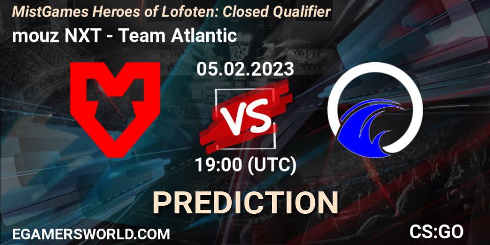 mouz NXT vs Team Atlantic: Match Prediction. 05.02.23, CS2 (CS:GO), MistGames Heroes of Lofoten: Closed Qualifier