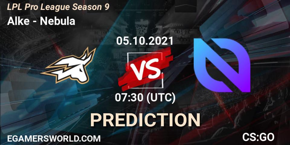 Alke vs Nebula: Match Prediction. 05.10.2021 at 10:00, Counter-Strike (CS2), LPL Pro League 2021 Season 3