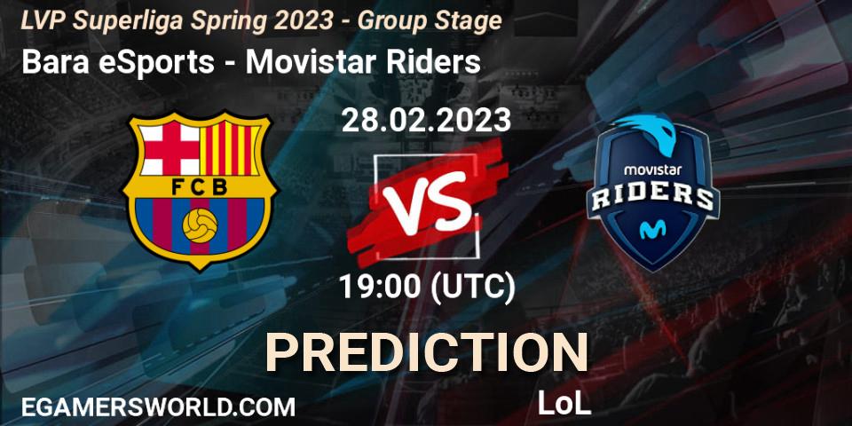Barça eSports vs Movistar Riders: Match Prediction. 28.02.2023 at 19:00, LoL, LVP Superliga Spring 2023 - Group Stage
