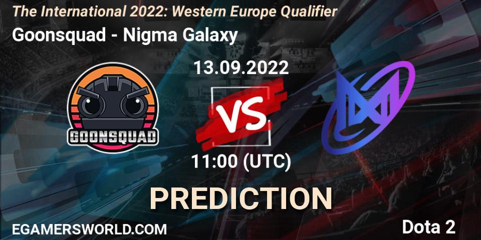 Goonsquad vs Nigma Galaxy: Match Prediction. 13.09.22, Dota 2, The International 2022: Western Europe Qualifier