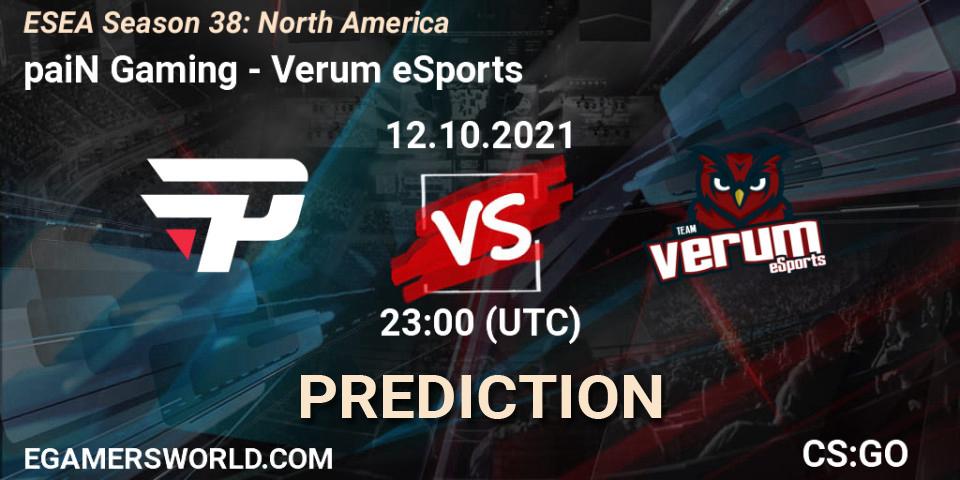 ChocoCheck vs Verum eSports: Match Prediction. 13.10.2021 at 00:00, Counter-Strike (CS2), ESEA Season 38: North America 